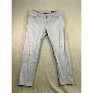Pierre Cardin Mens PC Lyon Tapered Fit Light Grey Cotton Stretch‎ Pants 42x32